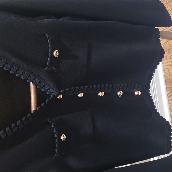 Nwt Nanette Lepore true black jacket with gold button - Picture 12 of 13